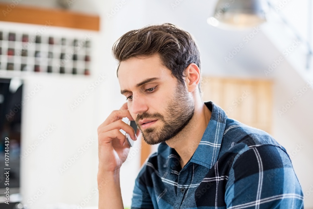 Customer on the phone